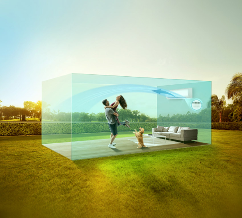 Stała temperatura w całym pomieszczeniu