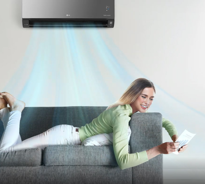 Samooczyszczanie klimatyzacji LG Artcool Mirror