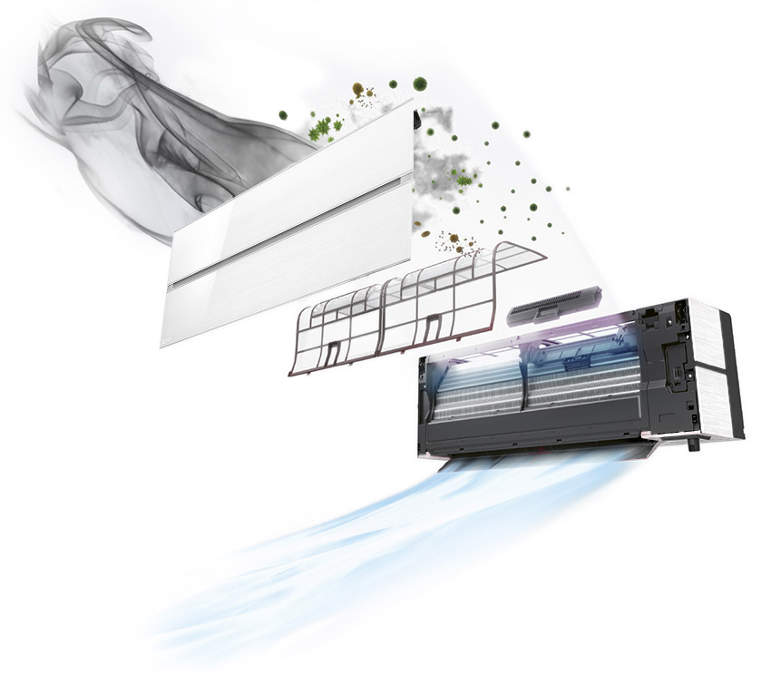 Filtry powietrza w klimatyzacji Mitsubishi