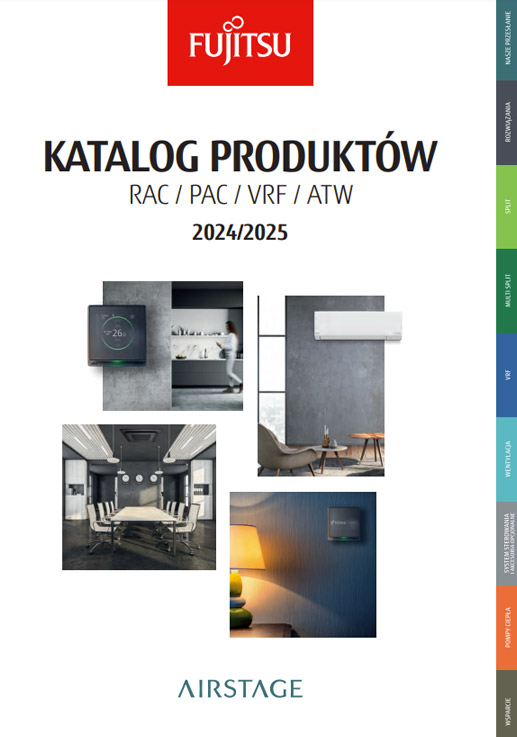 Katalog klimatyzatorów Fujitsu na rok 2025