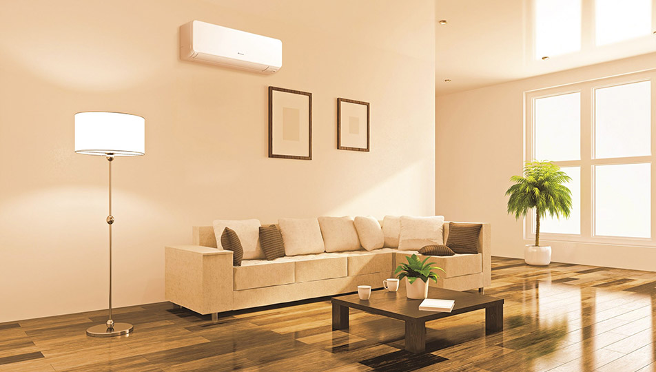 Klimatyzator Fujitsu po montażu w salonie