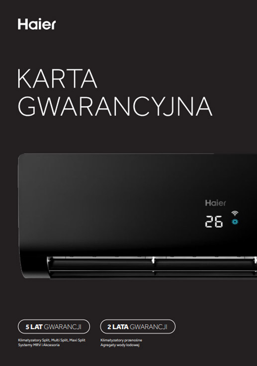 Karta gwarancyjna Haier