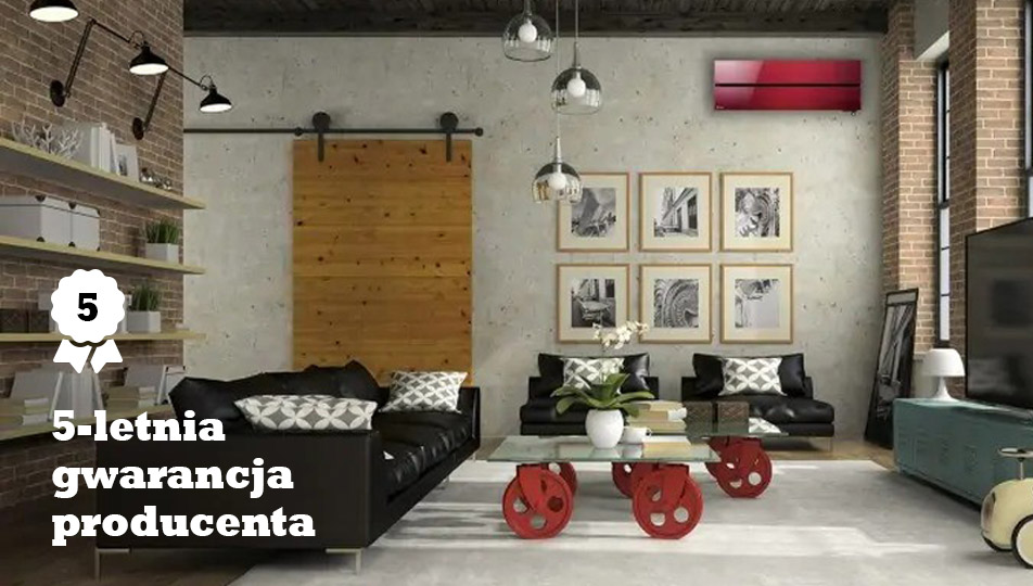 Klimatyzator Mitsubishi z 5-letnią gwarancją producenta