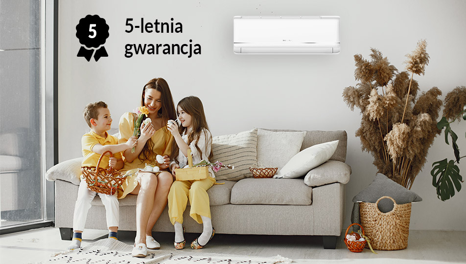 Klimatyzator Sevra z 5-letnią gwarancją producenta