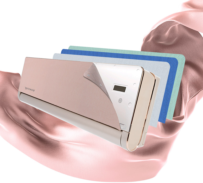 Wymienny tekstylny panel frontowy