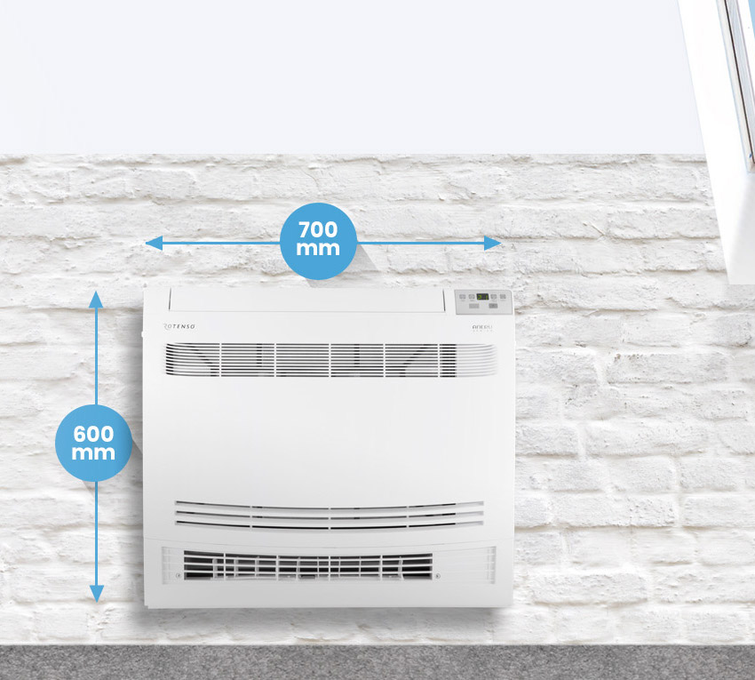 Kompaktowe wymiary – idealny do montażu na poddaszu
