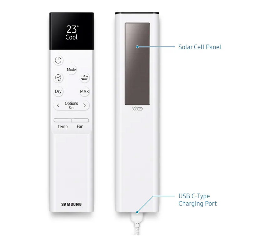 Samsung Wind-Free Avant S2 Black – pilot SolarCell z ekologicznym ładowaniem