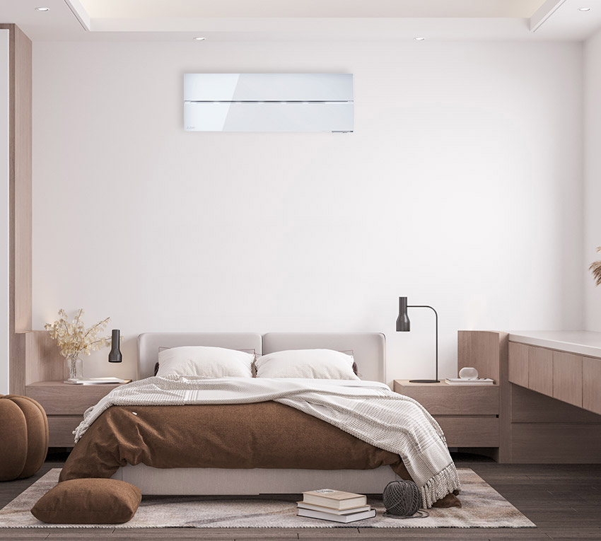 Niski poziom głośności klimatyzacji Mitsubishi Diamond