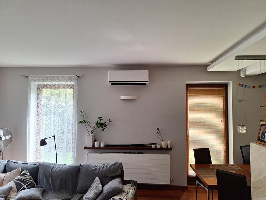 Klimatyzator LG Dualcool Premium Soft Air po zamontowaniu