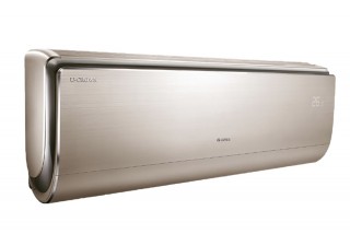 Klimatyzator ścienny Gree U-Crown Champagne, widok z boku