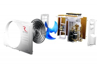 Rotenso Versu Silver X przekrój jednostki zewnętrznej