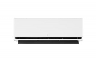 LG Dualcool Premium Soft Air - widok z przodu, otwarta żaluzja