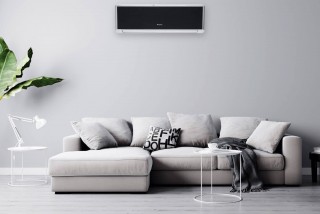 Gree Amber Standard Black klimatyzator ścienny aranżacja