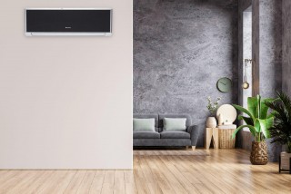 Gree Amber Standard Black klimatyzator ścienny aranżacja