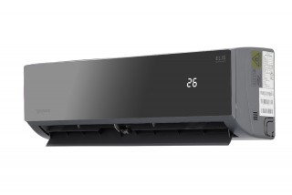 Klimatyzator Rotenso Elis X, jednostka wewnętrzna z otwartymi żaluzjami