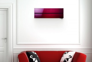 Klimatyzator Mitsubishi Diamond Ruby Red aranżacja